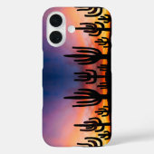 Coques Case-Mate iPhone Southwestern Desert Landscape Cactus Sunrise Image (Verso)
