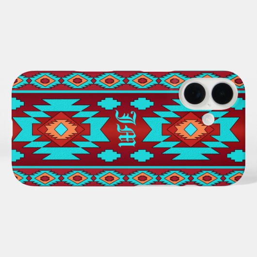 Coques Case-Mate iPhone Southwestern Geometric Ethnic (Verso (horizontal))
