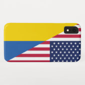 Coques Case-Mate iPhone Soutien américain à l'Ukraine Sherpa Blanket (Dos (Horizontal))