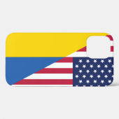 Coques Case-Mate iPhone Soutien américain à l'Ukraine Sherpa Blanket (Verso (horizontal))