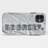 Coques Case-Mate iPhone Soyez Bref ! (Dos (Horizontal))