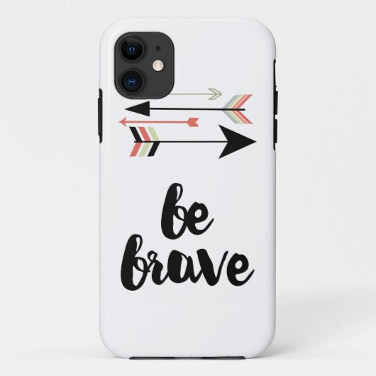 Coques Case-Mate iPhone Soyez caisse courageuse de portable (Dos)