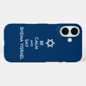Coques Case-Mate iPhone Soyez Calme Et Dites Shema Yisrael (Verso (horizontal))