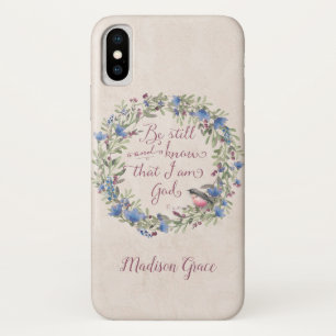 Case-Mate iPhone Case Soyez calme et sachez - Psaume 46:10 nom personnal