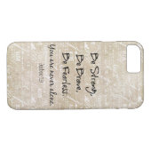 Coques Case-Mate iPhone Soyez fort, courageux Citation sans peur avec / Bi (Dos (Horizontal))