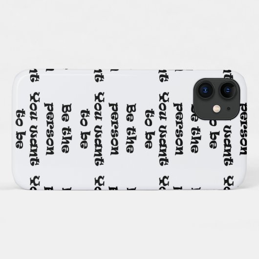 Coques Case-Mate iPhone Soyez la personne que vous voulez être (Dos (Horizontal))
