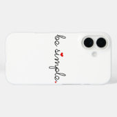 Coques Case-Mate iPhone Soyez simple - Trouvez votre paix (Verso (horizontal))