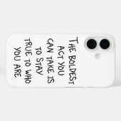 Coques Case-Mate iPhone Soyez vous-même, sans excuses (Verso (horizontal))