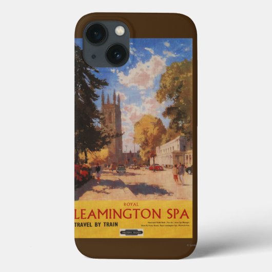 Coques Case-Mate iPhone Spa royal, Street View British Railways Poster (Verso)