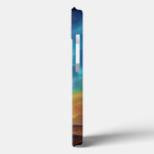 Coques Case-Mate iPhone Space Nebula bleu jaune Alcool art (Verso / Gauche)