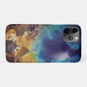 Coques Case-Mate iPhone Space Nebula bleu jaune Alcool art (Dos (Horizontal))