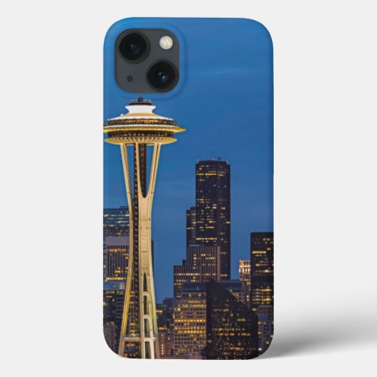 Coques Case-Mate iPhone Space Needle et le centre de Seattle (Verso)