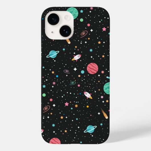 Coques Case-Mate iPhone Space Rocket Ships et Planètes (Verso)