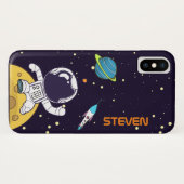 Coques Case-Mate iPhone Spaceman Explorant L'Espace (Dos (Horizontal))