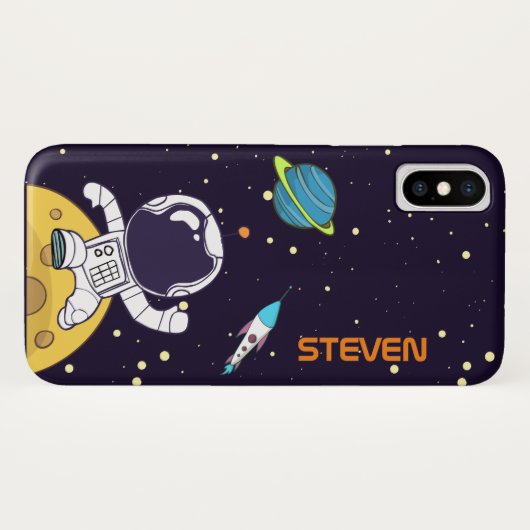 Coques Case-Mate iPhone Spaceman Explorant L'Espace (Dos (Horizontal))