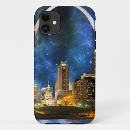 Coques Case-Mate iPhone Spacey St. Louis Skyline (Dos)