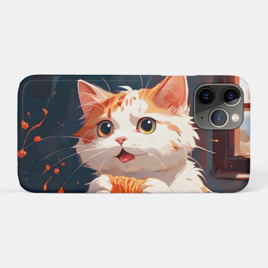 Coques Case-Mate iPhone Spaghetti mangeur de chat (Dos (Horizontal))