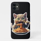 Coques Case-Mate iPhone Spaghetti mangeur de chats (Dos)