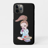 Coques Case-Mate iPhone Sparkle Girly Coffee Books  (Dos)