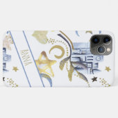 Coques Case-Mate iPhone *~* Sparkle Gold Parties scintillant Moon Stars He (Dos (Horizontal))