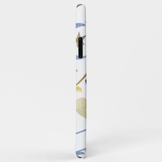 Coques Case-Mate iPhone *~* Sparkle Gold Parties scintillant Moon Stars He (Dos/Droite)