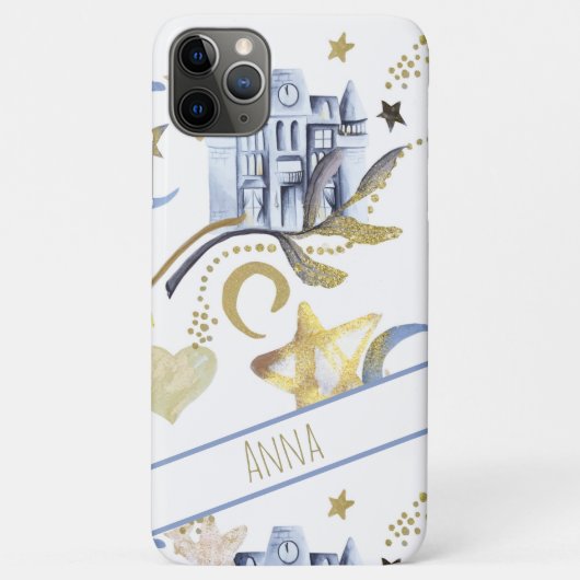 Coques Case-Mate iPhone *~* Sparkle Gold Parties scintillant Moon Stars He (Dos)