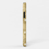 Coques Case-Mate iPhone Sparkle Gold Parties scintillant Nom personnalisé (Dos/Droite)