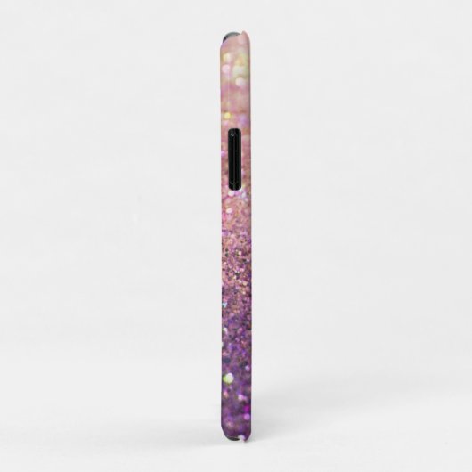 Coques Case-Mate iPhone Sparkly bokeh parties scintillant rose violet (Dos/Droite)