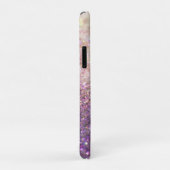 Coques Case-Mate iPhone Sparkly bokeh parties scintillant rose violet (Dos/Droite)