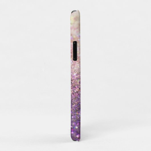 Coques Case-Mate iPhone Sparkly bokeh parties scintillant rose violet amor (Dos/Droite)