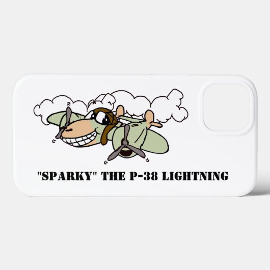 Coques Case-Mate iPhone Sparky, le P-38 Lightning (Verso (horizontal))