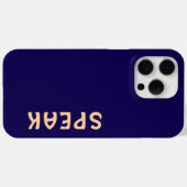 Coques Case-Mate iPhone SPEAK Logo Dk Blue (Verso (horizontal))