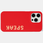 Coques Case-Mate iPhone SPEAK Logo Rouge (Verso (horizontal))