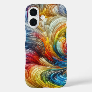Coques iPhone 16 Spectre Abstrait contemporain