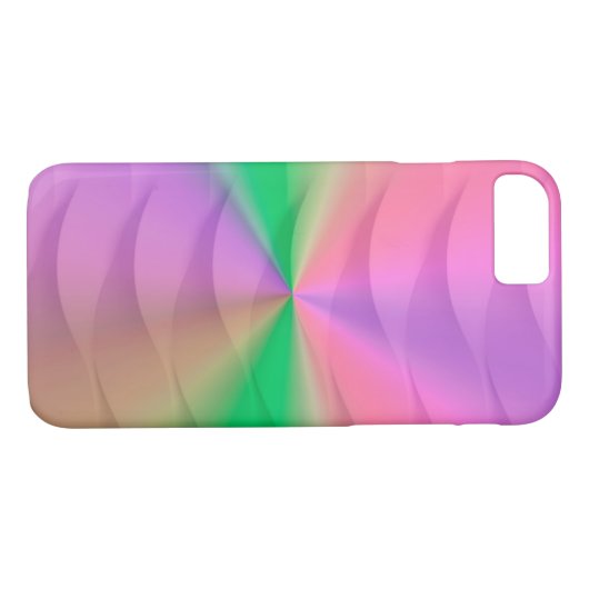 Coques Case-Mate iPhone spectre en arc-en-ciel gras (Dos (Horizontal))