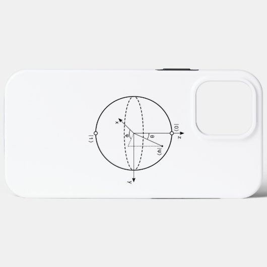 Coques Case-Mate iPhone Sphère Bloch | Physique / Maths Quantum Bit (Verso (horizontal))