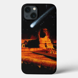 Coques Pour iPhone Sphinx égyptien antique et Comète de nuit Art