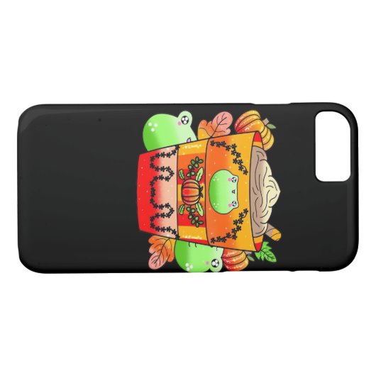 Coques Case-Mate iPhone Spice Citrouille crémeuse Latte Saison (Dos (Horizontal))