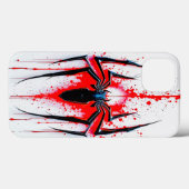 Coques Case-Mate iPhone Spider Emblem: Artistic Red Splatter Case (Verso (horizontal))