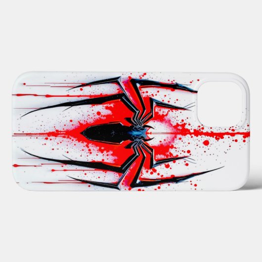 Coques Case-Mate iPhone Spider Emblem: Artistic Red Splatter Case (Verso (horizontal))