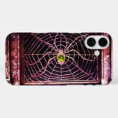 Coques Case-Mate iPhone SPIDER ET WEB Jaune Topaz Noir (Verso (horizontal))
