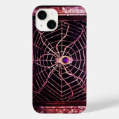 Coques Case-Mate iPhone SPIDER ET WEB PURPLE GEMSTONE Noir (Verso)