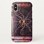Coques Case-Mate iPhone SPIDER ET WEB Rouge Ruby Noir (Dos)