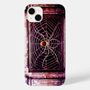 Coque Pour iPhone 14 Plus SPIDER ET WEB Rouge Ruby Noir