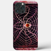 Coques Case-Mate iPhone SPIDER ET WEB Rouge Ruby Noir (Verso)
