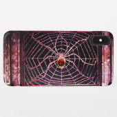 Coques Case-Mate iPhone SPIDER ET WEB Rouge Ruby Noir (Dos (Horizontal))