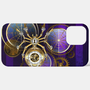 Case-Mate iPhone Case Spider Steampunk sur Arrière - plan pourpre