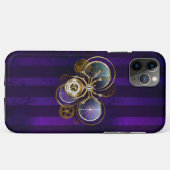 Coques Case-Mate iPhone Spider Steampunk sur Arrière - plan pourpre (Dos (Horizontal))