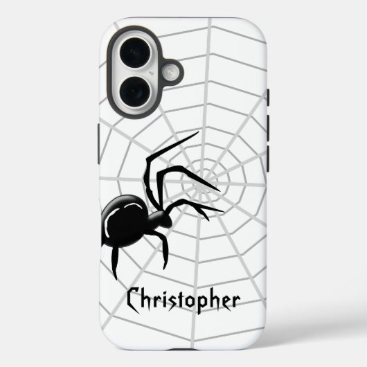 Coques Case-Mate iPhone Spiders Web Ajouter un nom (Verso)