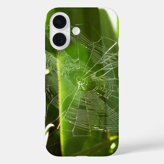 Coques Case-Mate iPhone Spiderweb dans Tropical Leaves Nature (Verso)